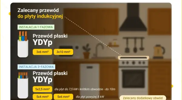 Płyta indukcyjna 230V: Jaki kabel? Bezpieczny wybór i instalacja