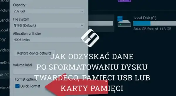 Pendrive prosi o format? Odzyskaj dane! Poradnik krok po kroku