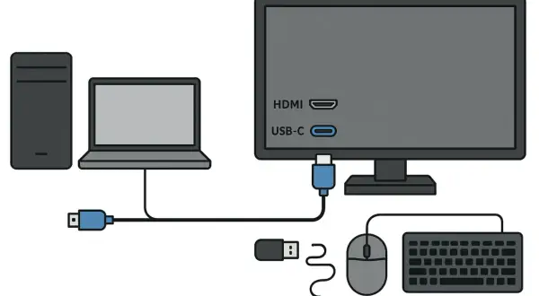 Po co USB w monitorze? Zmień biurko w centrum dowodzenia!