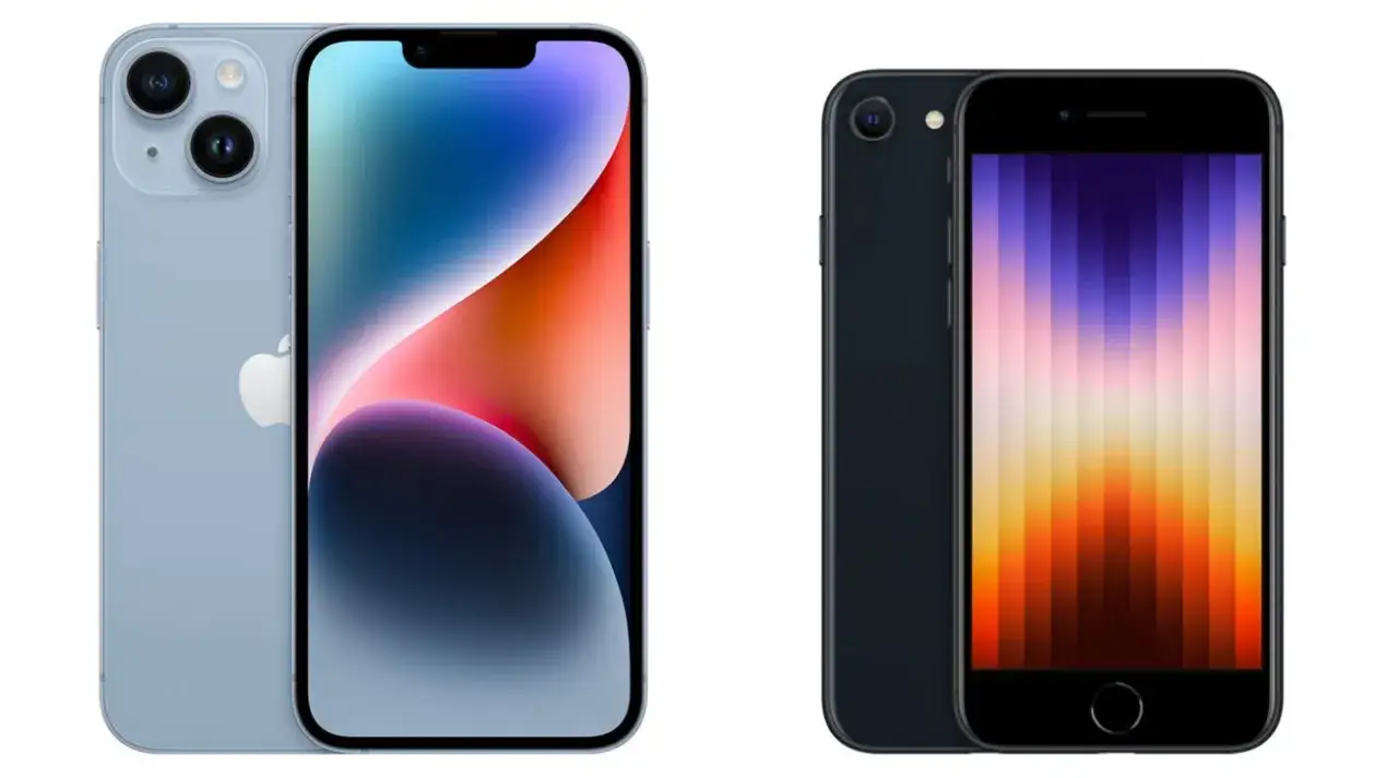 iPhone 14 design vs iPhone SE 2022