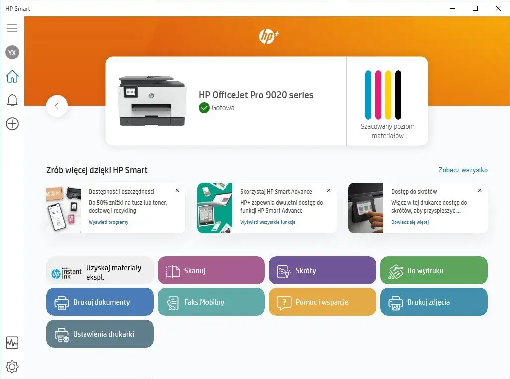 aplikacja hp smart drukarka