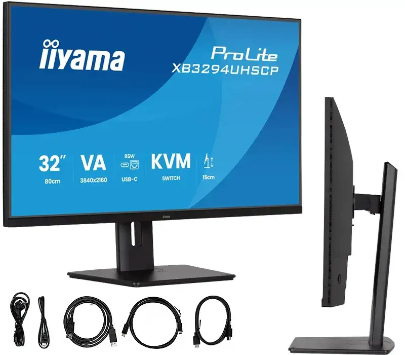 monitor z podłączonymi urządzeniami usb